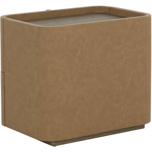 Jamille 26 X 18 inch Cognac Night Stand, Small